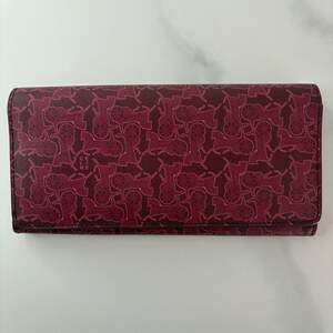 Celine Horse and Carriage Motif Continental Flap Wallet